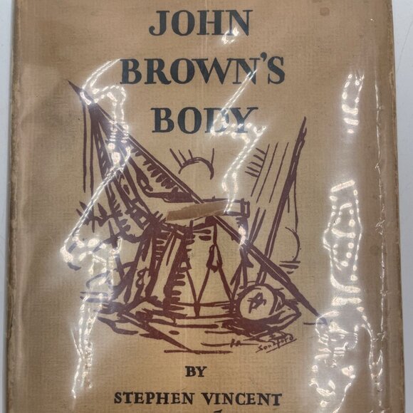 Doubleday Doran Other - John Browns Body By Stephen Vincent Benét 1928 Vintage Hardcover Book Doubleday